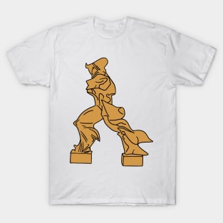 Unique Forms of Continuity in Space Boccioni Sculpture T-Shirt